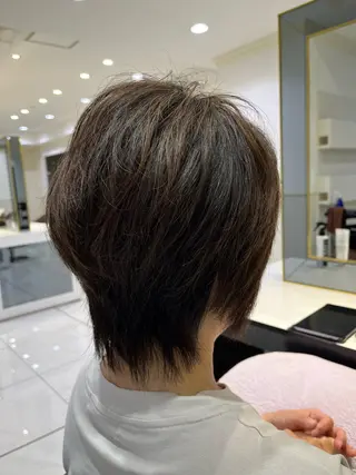 ショート カラー 小田切 栄司のヘアスタイル