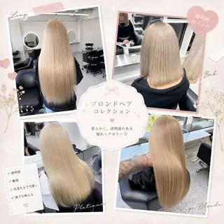 ロング カラー 💎艶髪ハイトーン yuukiのヘアスタイル