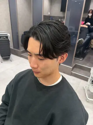 ショート パーマ メンズ 森 勇介のヘアスタイル