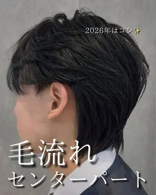 メンズ ニュアンス/フェザー メンズカット/Senのヘアスタイル