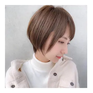 ショート カラー レイヤーボブ/ボブ 仲川和人のヘアスタイル