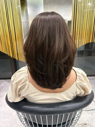 ミディアム 🌷レイヤー・ボブ /tomomi🌷のヘアスタイル