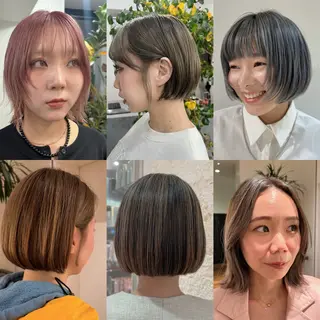 ミディアム hikaru💘髪質 改善 透明感カラーのヘアスタイル