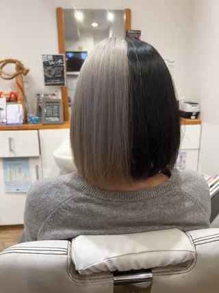 ミディアム カラー アザマ　ヤスカツ _rosso 川口のヘアスタイル