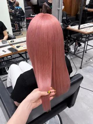 ロング カラー ENA💗NEXT /ハイトーンエクステのヘアスタイル