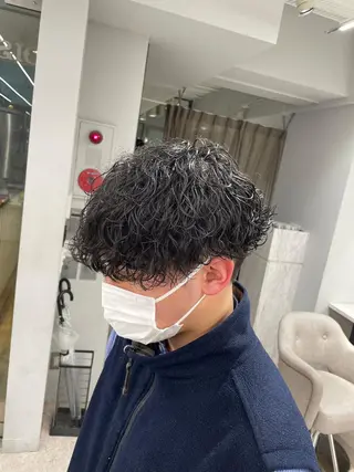 パーマ メンズ 京都河原町 メンズパーマ助川龍哉のヘアスタイル
