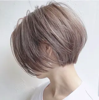 ショート カラー パーマ ヘアアレンジ バレイヤージュ 藤沢 髪質改善 竹内ケンゴのヘアスタイル