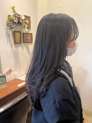 ロング 佐藤 宰 OZ桑野店のヘアスタイル