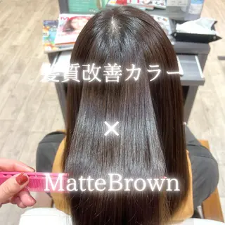 セミロング カラー 大木 優香のヘアスタイル