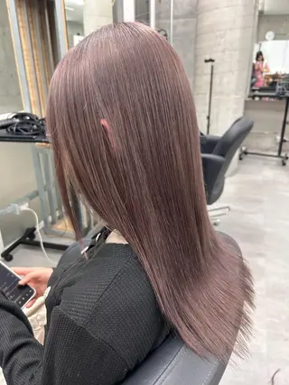 セミロング カラー Aoba 🫧艶ハイトーン🫧のヘアスタイル