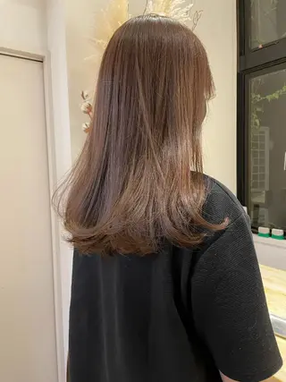 セミロング カラー 🫧透明感ヘア🫧 🧸竹花　彩希🧸のヘアスタイル