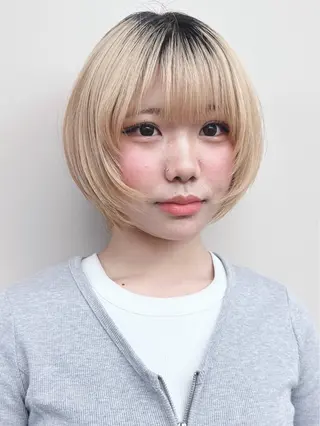 ショート ボブ/ゆるふわ ボブパーマ/とういのヘアスタイル