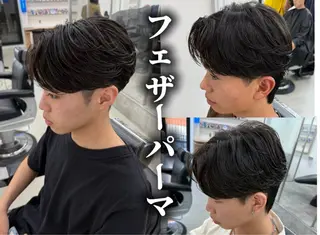 ショート パーマ メンズ 亀井隆汰/メンズ専門 パーマ特化美容師のヘアスタイル
