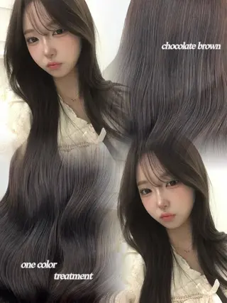 ロング カラー ︎💕︎rinka/ 韓国レイヤー🥣💕のヘアスタイル