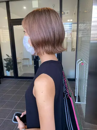 ショート カラー パーマ ヘアアレンジ ネイル マツエク・マツパ 🫧umu.🫧韓国 /レイヤーカットのヘアスタイル