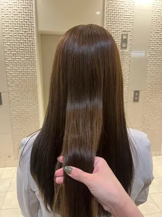 ロング saki🌱似合わせ ボブ/透明感カラーのヘアスタイル