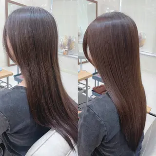ロング 髪質改善✨艶髪カラー 縮毛矯正✨有田仁志のヘアスタイル