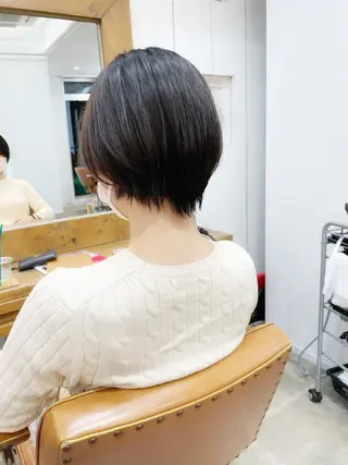ショート カラー 👑銀座ショート/ 絶壁補正/金子涼👑のヘアスタイル