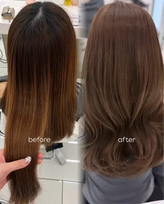 カラー COAGINZA✨️ ほのかのヘアスタイル
