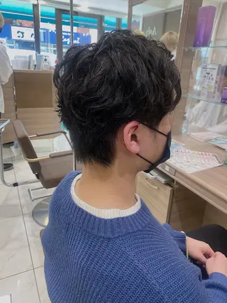 パーマ メンズ 技術モデル募集中 🩶村嶋 彩のヘアスタイル