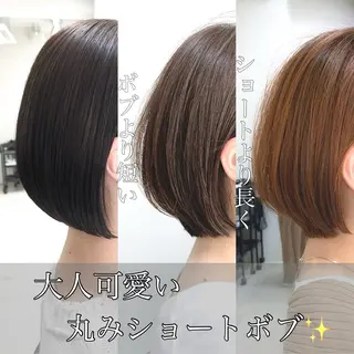 ショート 似合わせボブ🫧 丸みショート藤本のヘアスタイル