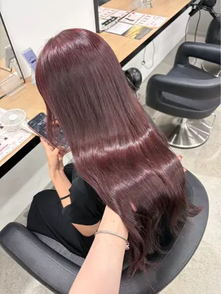 ロング miku/ラベンダー 透明感カラー🪻❤︎のヘアスタイル
