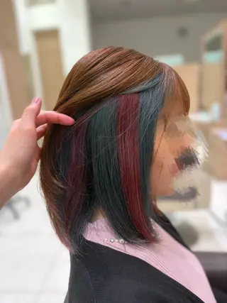 セミロング 🐈⬛SARA🎀 縮毛矯正のヘアスタイル