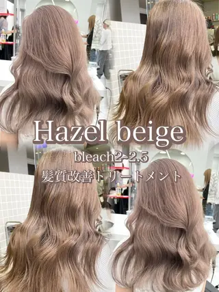 ロング カラー 🤎ミルクティー/ハ イトーン/ひろむ🤍のヘアスタイル