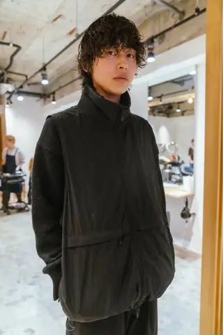 ショート パーマ メンズ 曲がる縮毛矯正 バレイヤージュ森田のヘアスタイル