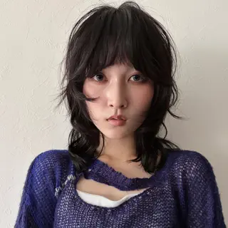 ミディアム パーマ 野村矩樂/パーマ /縮毛矯正のヘアスタイル
