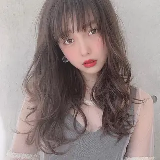セミロング カラー 💕上野美容師☁ ブリーチ💖サワのヘアスタイル