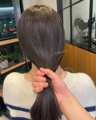 セミロング カラー ヘアアレンジ yuuri🎀/大宮 /韓国ヘア/レイヤーのヘアスタイル