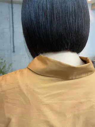 ショート カラー ヘアアレンジ 美髪矯正 韓国レイヤーのヘアスタイル