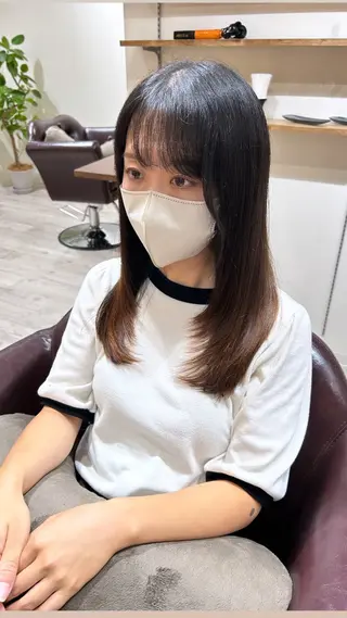 セミロング 鈴木 悠孝のヘアスタイル