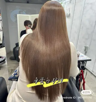 ロング カラー 縮毛矯正 髪質改善寺坂雄飛💐のヘアスタイル