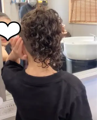 パーマ メンズ キッズ Hair room Leaのヘアスタイル