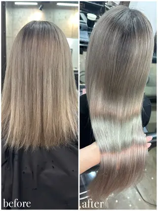 ロング カラー 🫧透明感カラー/ エクステ🫧アサミ️のヘアスタイル