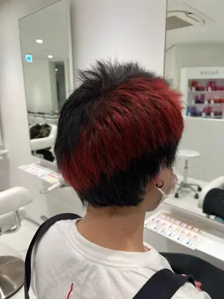 メンズ ✨フェザーパーマ✨ スパイキー✨星野拓磨のヘアスタイル