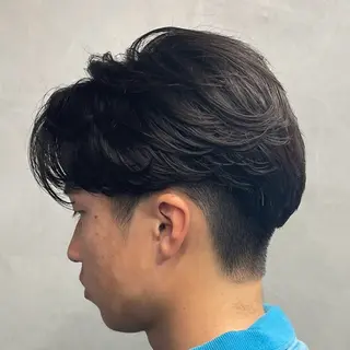 ミディアム パーマ ヘアアレンジ メンズ fifth 石川 凪のヘアスタイル