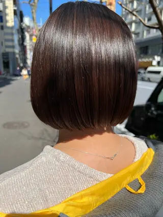 ショート 【髪質改善/縮毛矯正 /カラー】ホサカのヘアスタイル