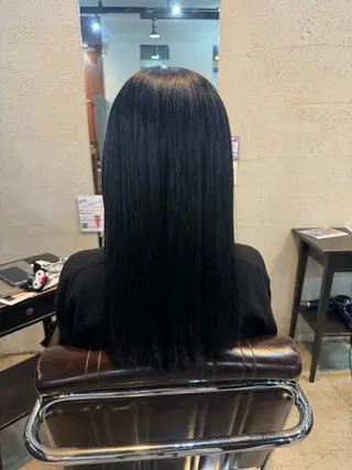 ロング カラー 髪質改善カラー透明感 ダブルカラー幕田のヘアスタイル
