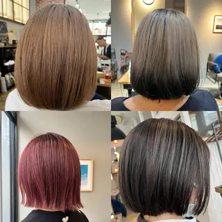 ミディアム 山口 真里亜のヘアスタイル