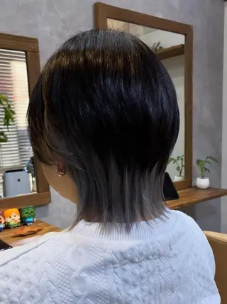 ミディアム カラー 金田 拓也のヘアスタイル