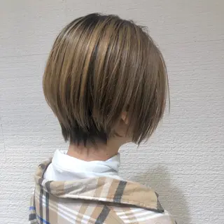 ショート カラー 似合わせカット/ レイヤーカット/新谷のヘアスタイル