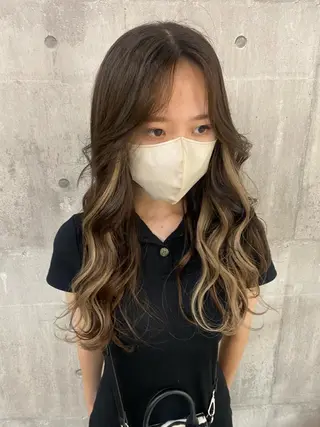 ロング カラー SHURI❤️🔥 中/韓mix ♡のヘアスタイル