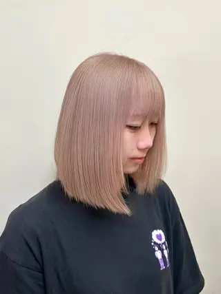 ミディアム カラー 木藤 優杏のヘアスタイル