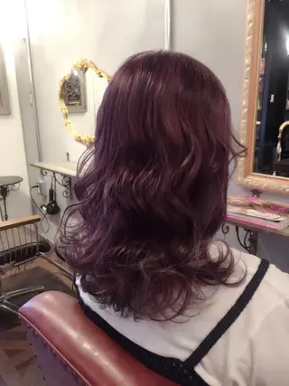 ミディアム カラー 櫻井 愛弓のヘアスタイル