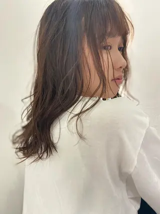 セミロング カラー パーマ ヘアアレンジ メンズ キッズ ネイル マツエク・マツパ アイブロウ Stockオーナー 古田翔平のヘアスタイル
