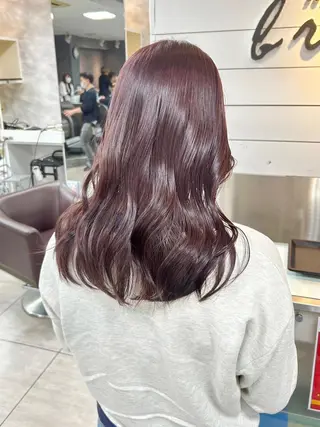ロング レイヤー/艶髪カラー 森本くるみのヘアスタイル