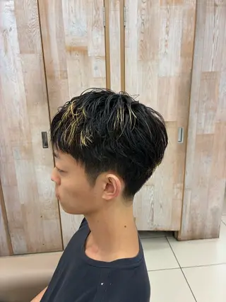 パーマ メンズ 似合わせ メンズカットのヘアスタイル